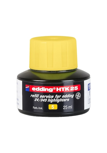 Edding Htk-25 Sari Fosforlu Kalem Mürekkebi 25Ml.