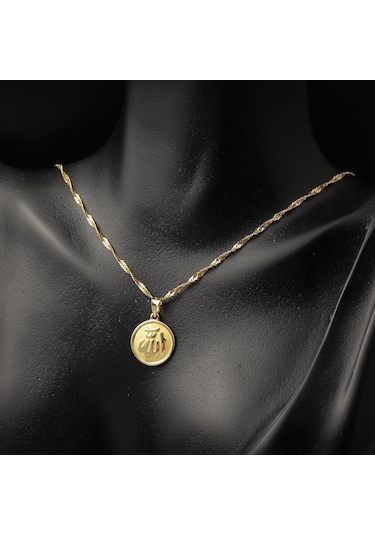 Allah Yazılı 14 Ayar Altın Kolye Ucu 14cl57ku