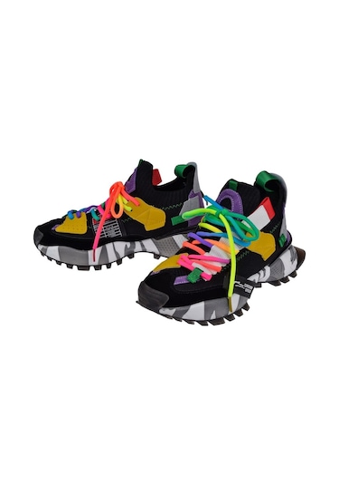 Guja Triko Kadın Spor Ayakkabı Sneaker Gj-3031 Siyah-siyah Siyah