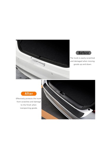 Geeksen Siyah Universal Araba Arka Tampon Koruması - Lastik Çizik Koruyucu Ve Çarpışma Önleyici Strip