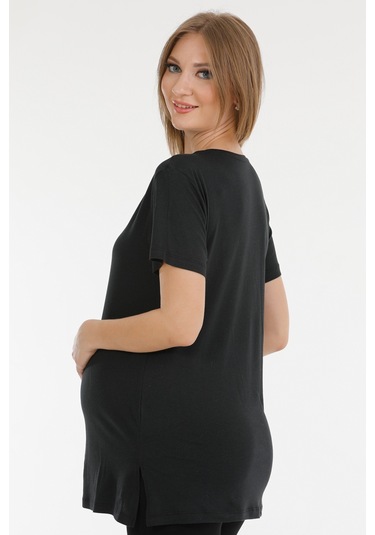 Parlingerie Hamile Tshırt Siyah