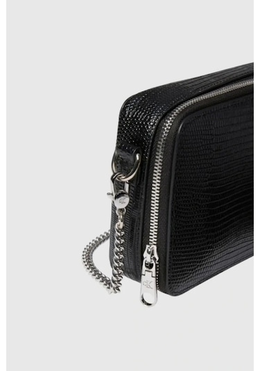 Calvin Klein Jeans Lizard Embossed Leat Kadın Siyah Cüzdan Lv04f1071g-ub1 Siyah