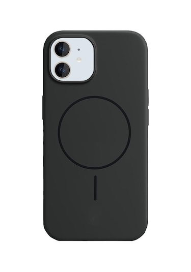 Bikapak Magsense Apple Uyumlu iPhone 11 Siyah Kapak Siyah