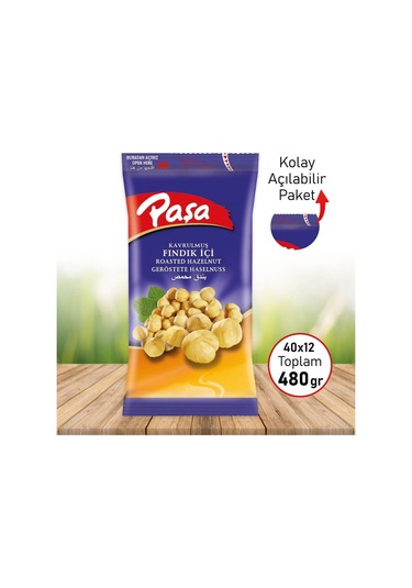 Paşa Kuruyemiş Fındık Içi 12 x 40 G