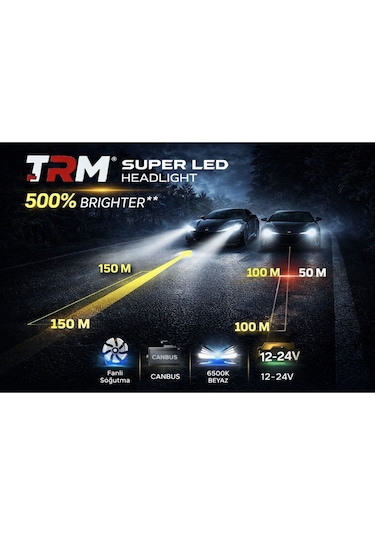 Trm Led Xenon Süper Led 9005 6000k 12000lm %500