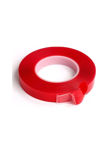 River World 2 Metre Güçlü Yapışkanlı Çift Taraflı Slikon Pratik Şeffaf Bant