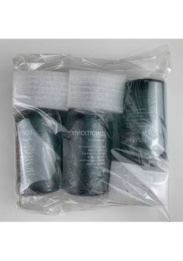 Dancemonkey Büyük Kapasiteli 300/500ml Şampuan-losyon Dispenser Seti - Mavi Ev Kullanımı Mavi