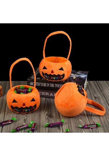 Soulader Cadılar Bayramı Parti Çantası Korku Temalı El Çantası Aksesuar Turuncu