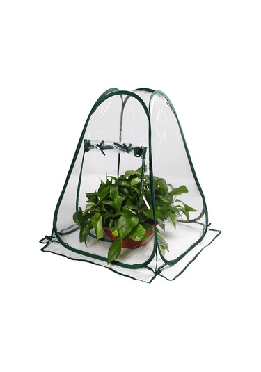 Yifomall "katlanabilir Şeffaf Bitki Koruma Kafesi - Mini Sera, 70x70x80cm, Hızlı Büyüme Ve Havalandırmalı"