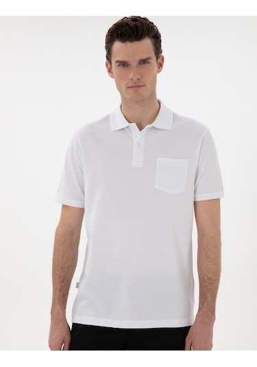 Pierre Cardin Erkek Beyaz Tişört Basic 50302538-vr013 Beyaz