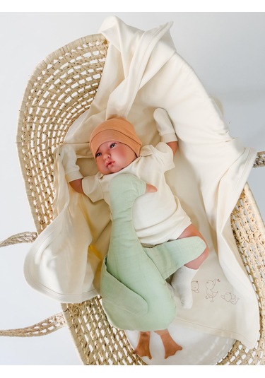 Organik Küçük Ördek 12'li Hastane Çıkış Seti İnternete Özel Ekru