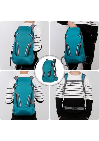 Padalink Su Gezginler İçin Hafif Ve Katlanabilir Sırt Çantası - Suya Dayanıklı Naylon Siyah