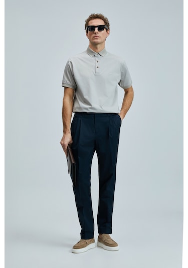 Lufian Erkek Polo Yaka T Shirt 111040228 Bej Bej