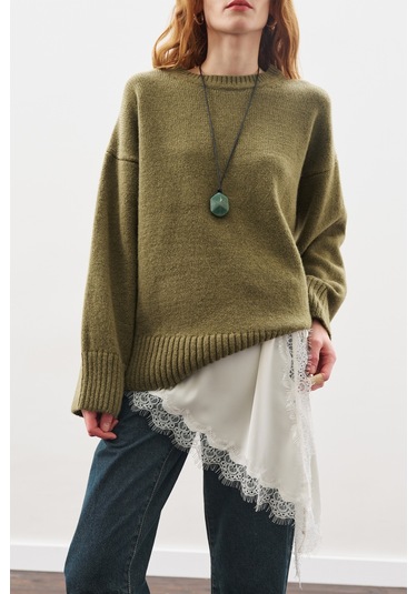 Dantel Şeritli Bel Aksesuar Ekru Ekru