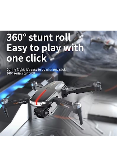 C13s Drone 4k Üçlü Kamera Engel Kaçınma 360 Akrobasi Fırçasız Motor Optik Akış Katlanabilir Drone