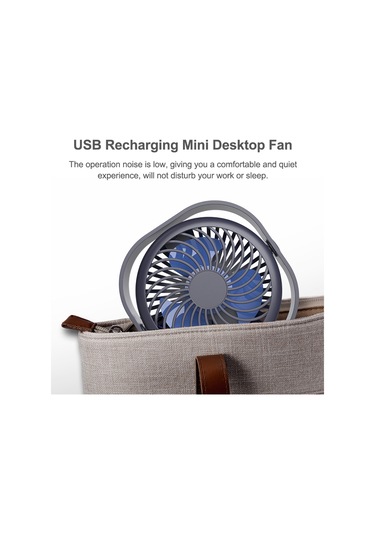 Springsun Taşınabilir Mini Masaüstü Fanı: Usb Şarjlı, 3 Hız Ayarlı - Yaz İçin Ofis Ve Ev Kullanımına Uygun Küçük