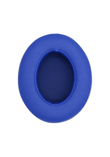 Youtek Beats Studio 2/3 İçin Yerine Konulabilir Kulaklık Küllüğü - Protein Deri + Hafıza Köpüğü - Mavi Mavi