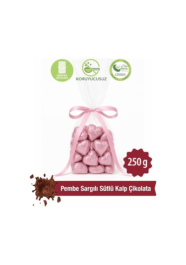 Milat Pembe Sargılı Special Sütlü Kalp Çikolata