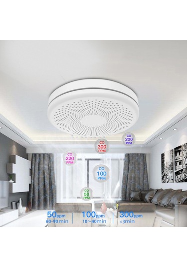 Tenfowee Akıllı Wifi Duman Ve Karbonmonoksit Alarmı - Tuya Uygulaması İle Kontrol
