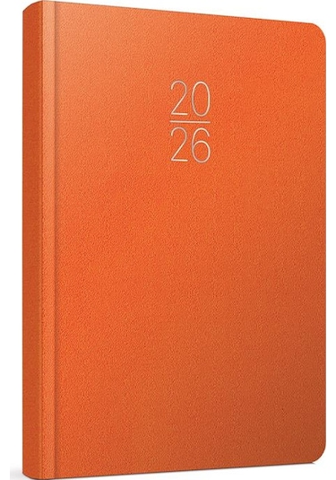 Gıpta 2026 Günlük Çizgili Ajanda 17x24 Cm 107-eck Turuncu Turuncu