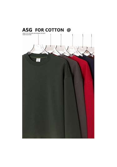 Edwardest Sonbahar Ve Kış İçin 435 Gr Kalınlığında Havlu Kumaştan Üretilmiş, Düz Yuvarlak Yakalı Sweatshirt Gri