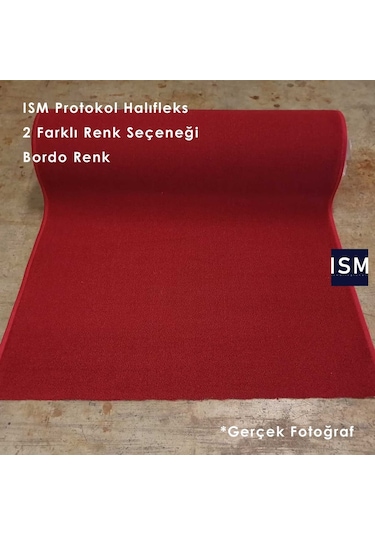 Ism - Protokol Halısı - Kırmızı - Turkuaz Renk Seçenekleri