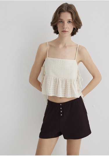 Mavi - Ekru Bluz 1211306-80194 Ekru