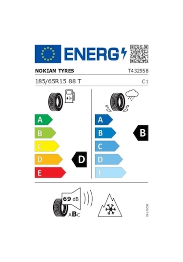 Nokian Tyres 185/65 R15 88T Snowproof 1 Kış Lastiği 2023