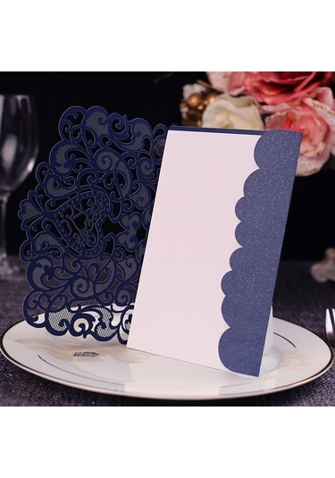 Novahub 20 Adet Aşk Desenli Davetiye Kartları, Davetiye Tutacakları Düğün Doğum Günü Partisi Yıldönümü İçin