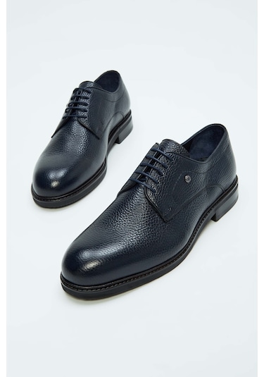 Tamer Tanca Erkek Hakiki Deri Lacivert Casual Ayakkabı 183 12466 ERK AYK SK23/24 Lacivert
