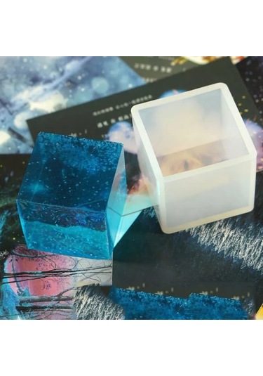 Küp Reçine Epoksi Silikon Kalıp - 59 - 4 Cm