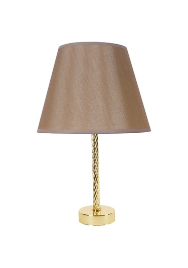 Dekovien Modern Abajur Gold Kaplama Burgu Metal Ayak Altın