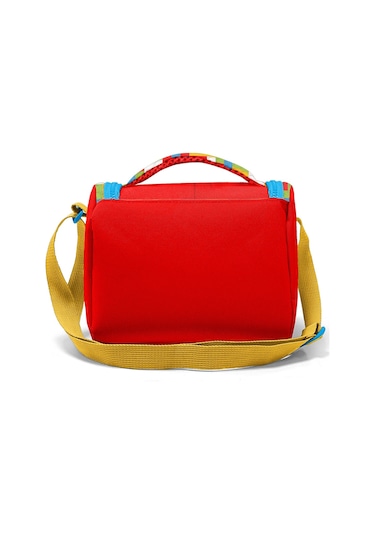 Coral High Kids Renkli Blok Desenli 3 Lü Okul Çanta Seti Set0123775 Kırmızı