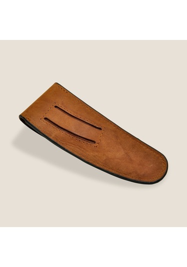 Deejo Kamp 37g Belt Leather Sheath, Natural Kahverengi