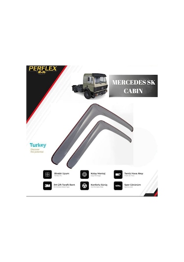 Cam Rüzgarlığı V1 Düz Mercedes Sk Cabın