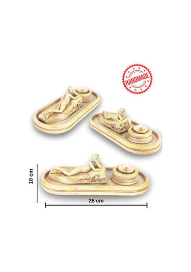 Antik Roma Reclining Naiad Çubuk Tütsülük Ve Tealight