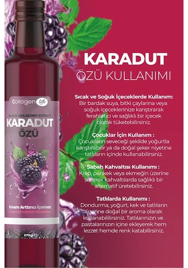 Collagen Life Karadut Özü 670 G