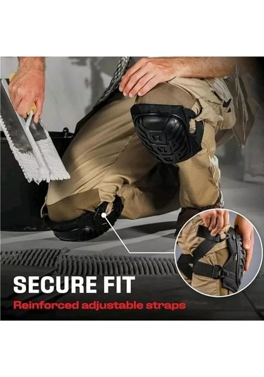 Jialan Profesyonel Diz Pedleri-kalın Jel Yastık, Çift Sapanlar Mw