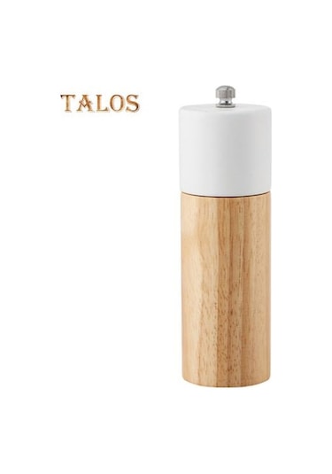 Beyaz Baharat Öğütücü Pürüzsüz Kolayca Öğütün Rustik Yüksek Kaliteli Ahşap Manuel Baharat Değirmeni Seramik Öğütücü Restoran İçin