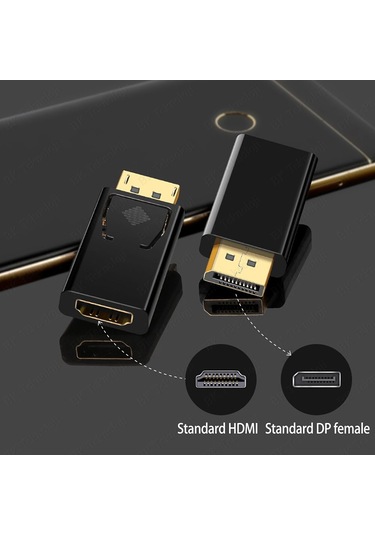 4k Destekli Display Port To Hdmı Çevirici Adaptör