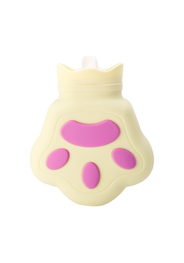 Silikon Mikrodalga Fırın Isıtma Suyu Enjeksiyonlu El Çantası, Renk: Açık Sarı