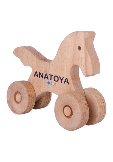 Ahşap İki Boyutlu Oyuncak At - Anatoya