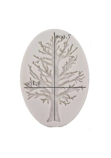 Dancemonkey Yaprak Silikon Kalıp - Beyaz Kek Dekorasyon Fondan Kalıp Beyaz