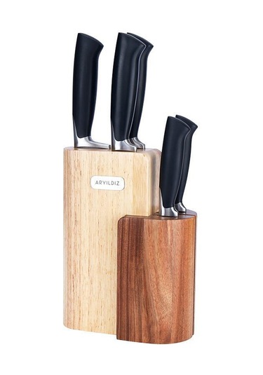 Aryıldız Nara 6 Parça Bıçak Seti 257869 Siyah