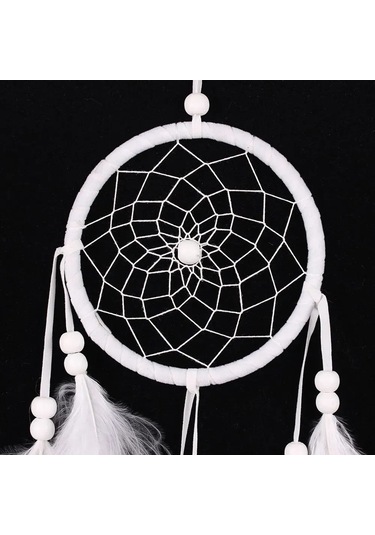 Ruicoo "rüya Kapanı - Dekoratif Ve Şık Duvar Süsü, Kötü Rüyaları Uzaklaştırır 55 Cm " Beyaz