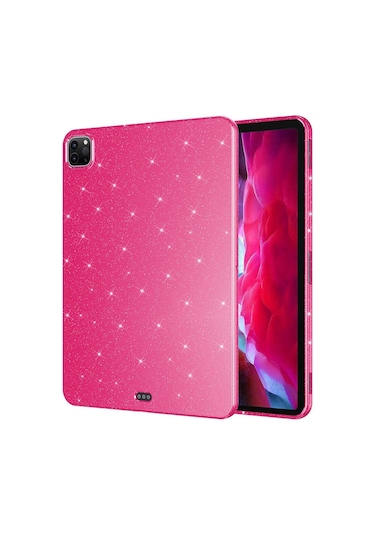 Apple Uyumlu iPad Pro 11 2022 M2 Simli Parlak Görünümlü Zore Tablet Koton Kılıf Casesuar