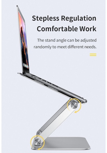 Rock Alüminyum Ergonomik Tam Ayarlı Apple Uyumlu MacBook Standı