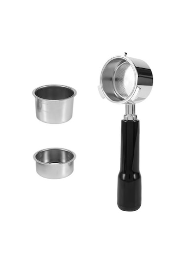 Metabagua Delonghi Ec685 Için 2 Stil Kahve Tozu Kasesiyle Portafilter 51mm 8vaput Siyah