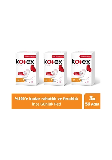 Ince Günlük Ped Parfümlü 56'lı -3'lü Paket