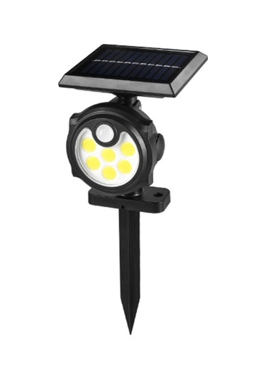 42cob Güneş Enerjili Duvar Lambaları Toprak Kazığı İnsan İndüksiyonu Ve Aydınlatma Kontrolü Ve 3 Mod Ip65 Suya Dayanıklı Bahçe Bahçe Yolu Spotları